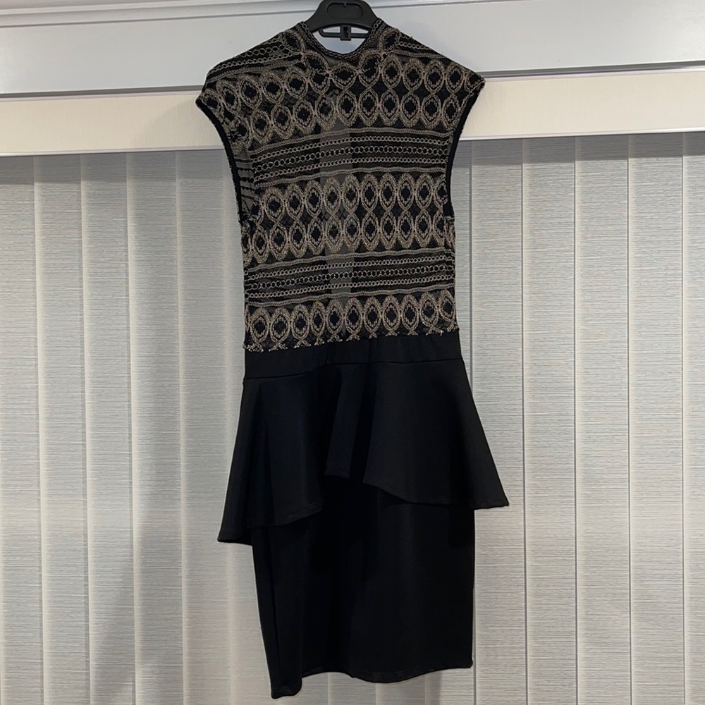 Black and Gold Dress